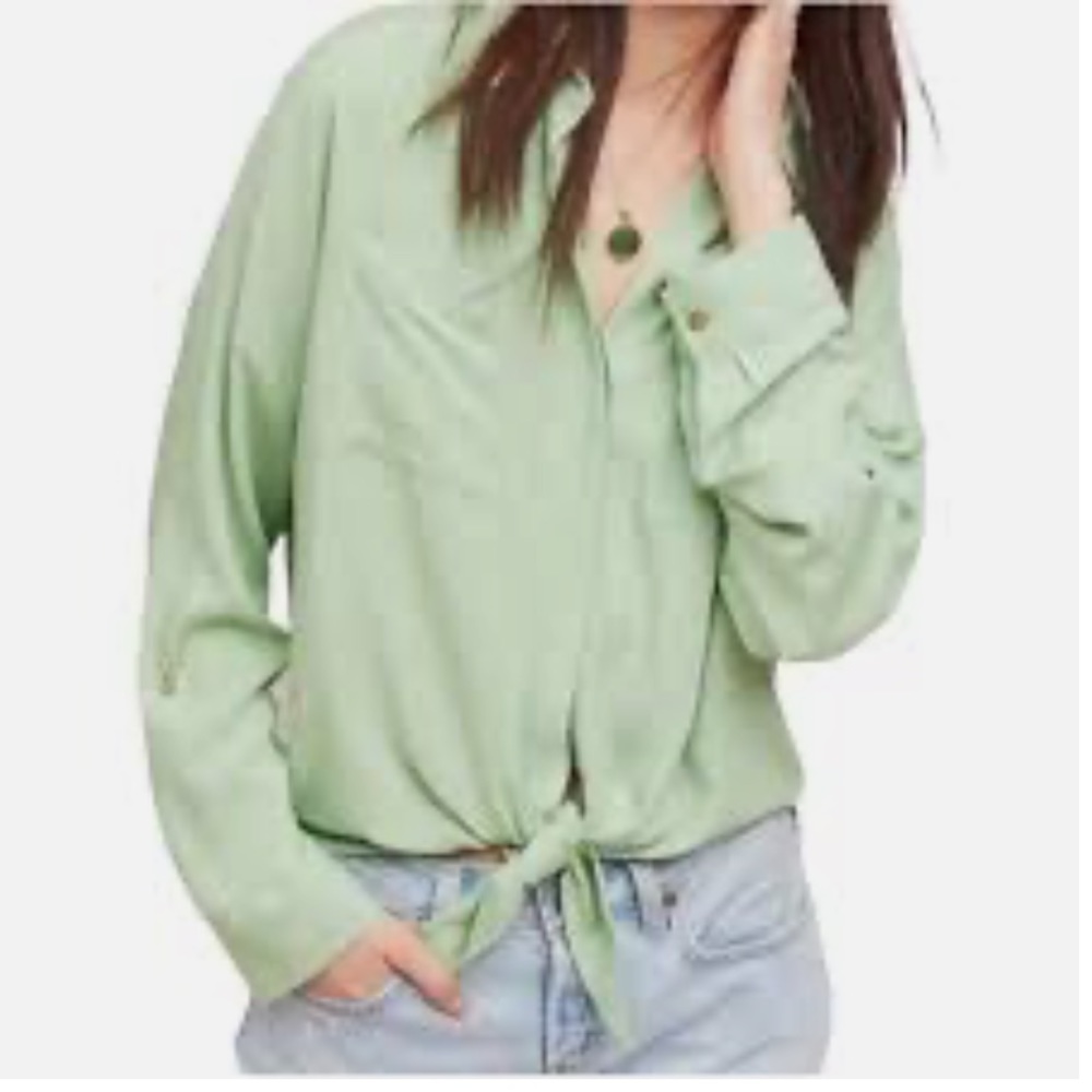 Anthropologie Maeve Button Down Top Size Small